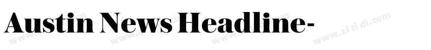 Austin News Headline字体转换